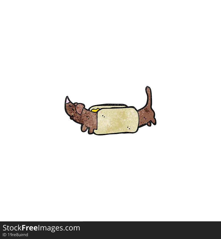 cartoon hotdog