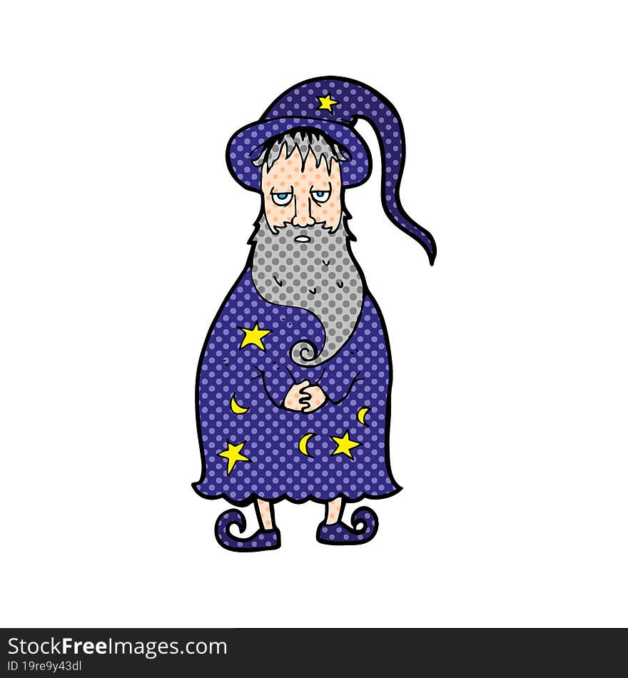 cartoon wizard