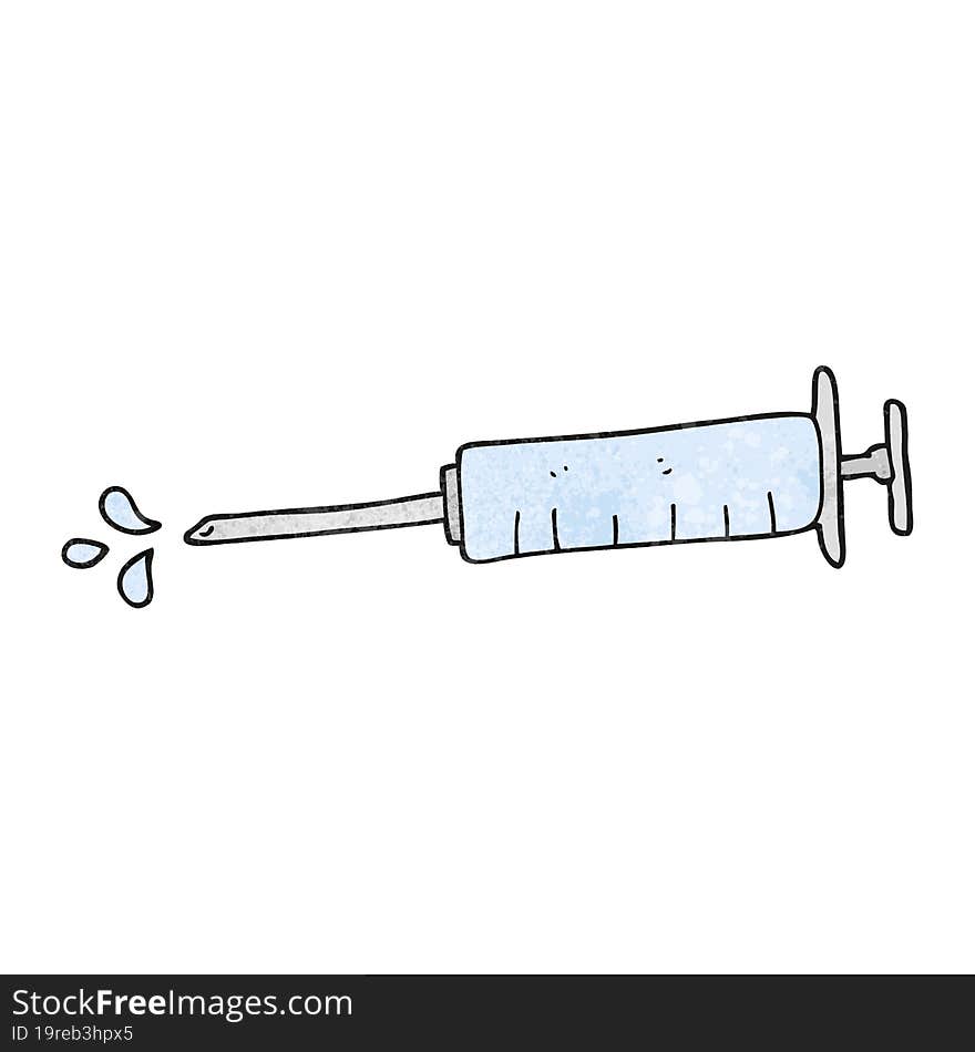 textured cartoon medical needle