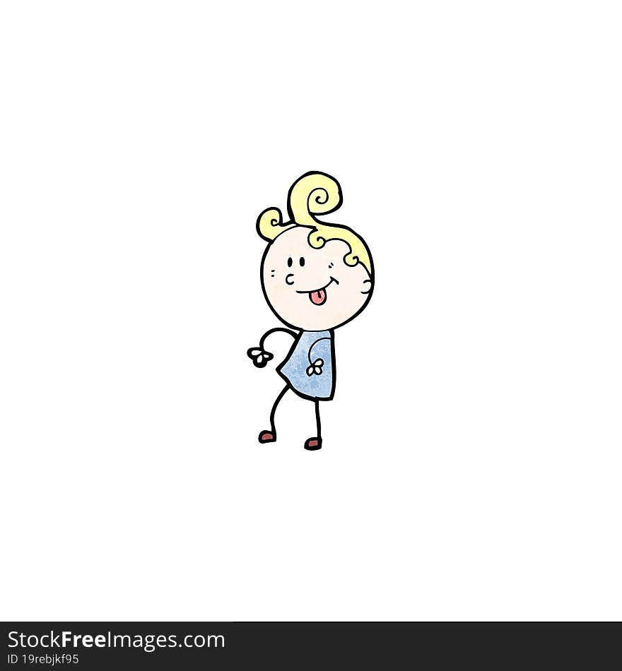 cartoon dancing girl