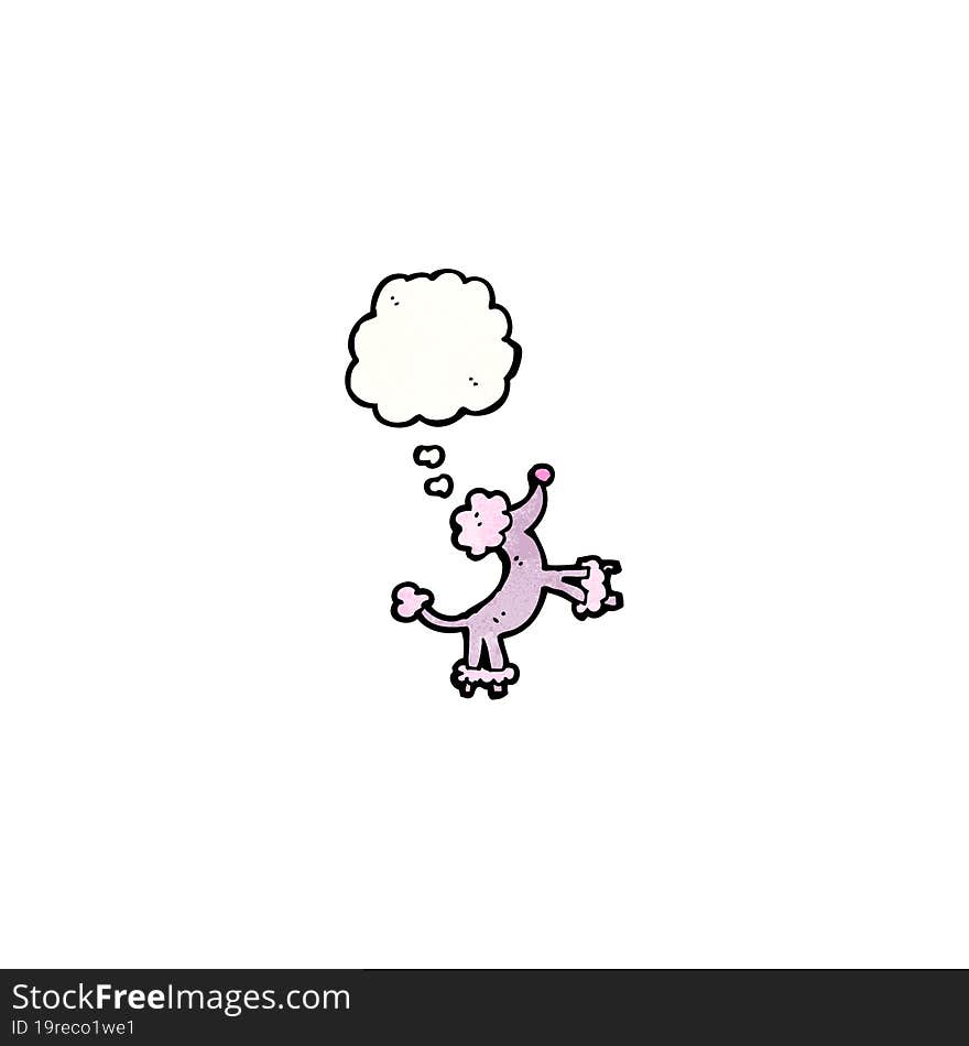 cartoon jumping poodle