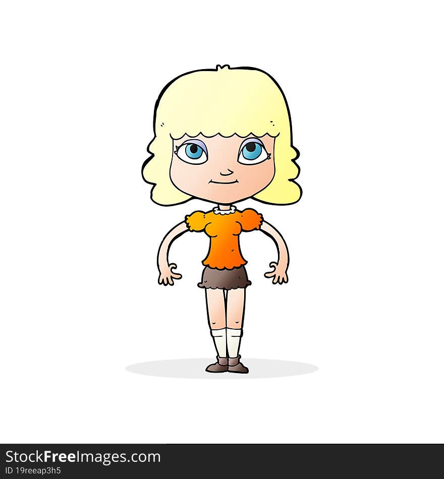 cartoon girl