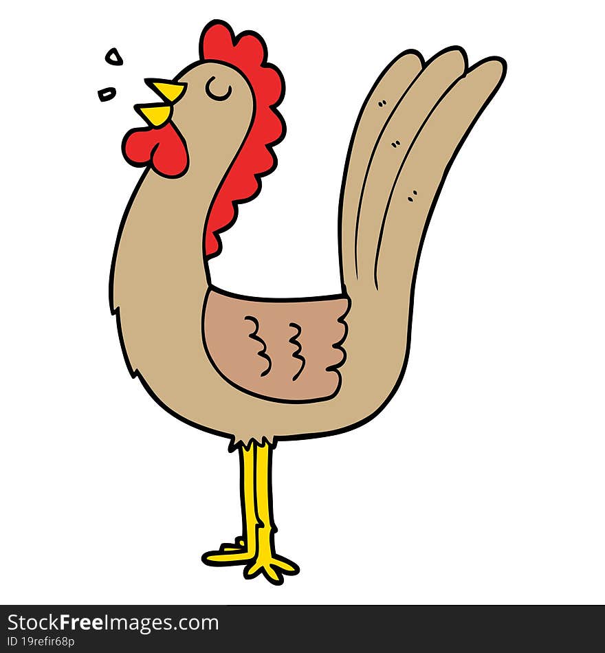 cartoon rooster