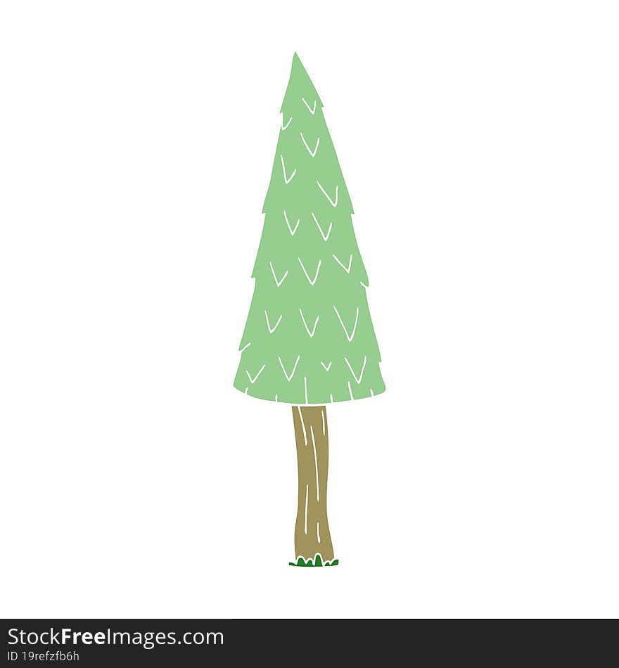 cartoon doodle christmas tree