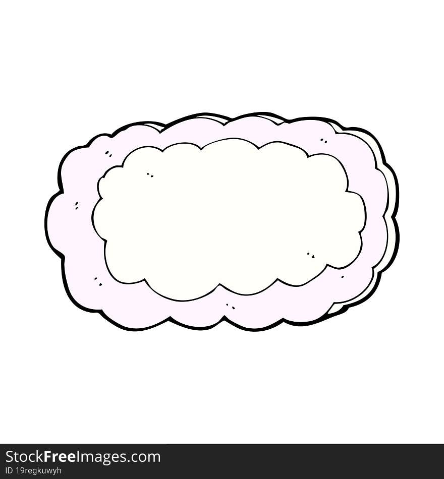 cartoon cloud symbol