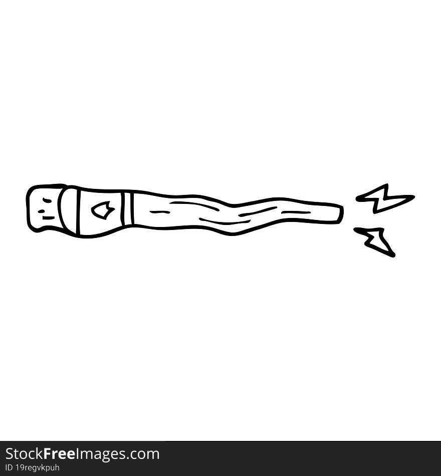 Line Drawing Cartoon Magic Wand