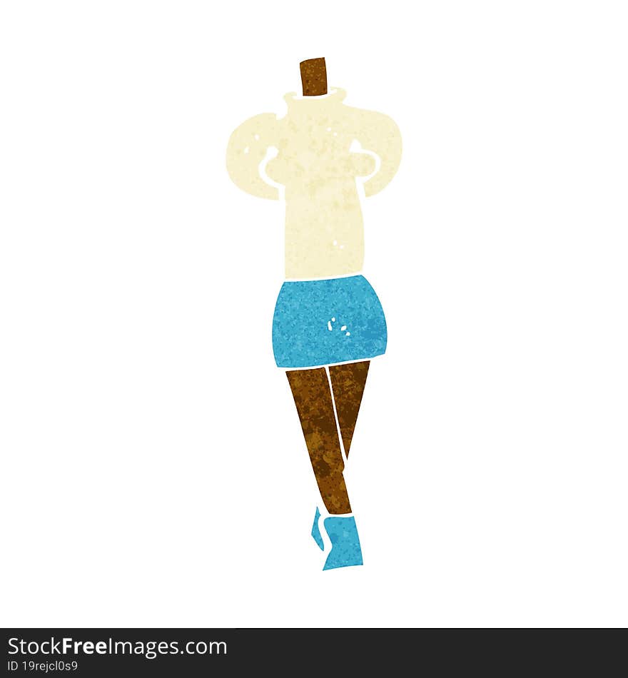 cartoon female body (mix and match cartoons or add own photos