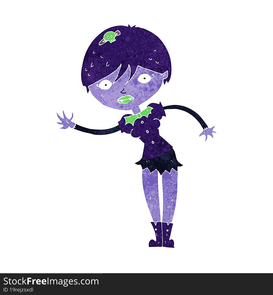 Cartoon Vampire Girl