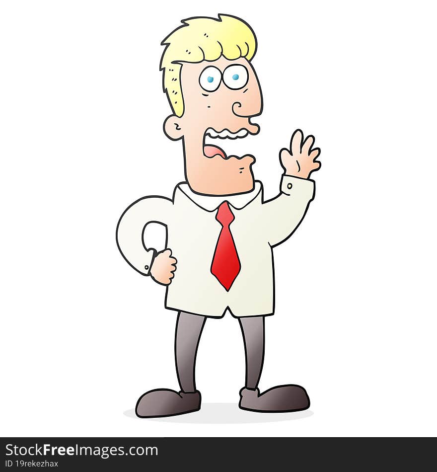 cartoon businessman