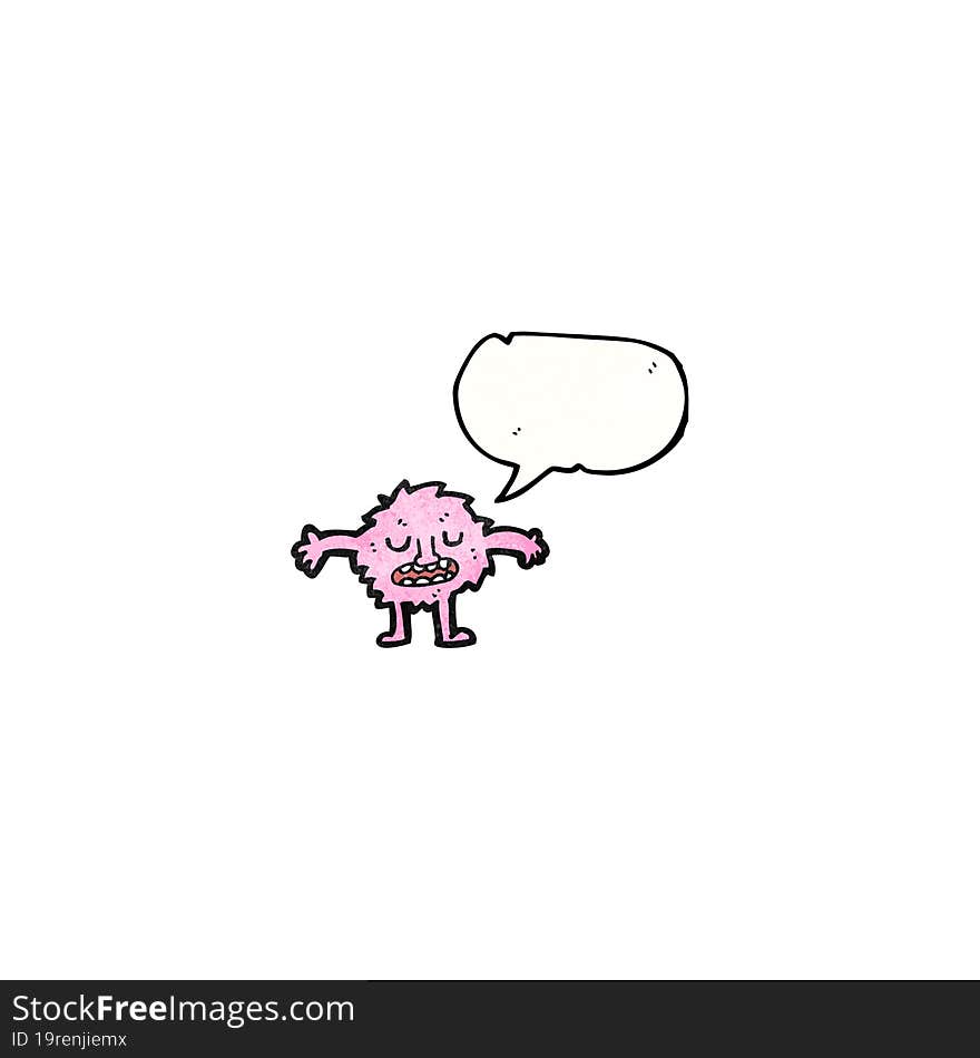 little pink monster cartoon