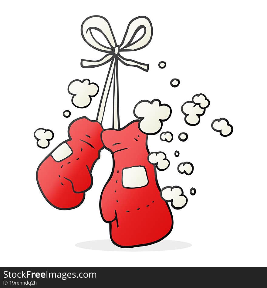 cartoon boxing gloves