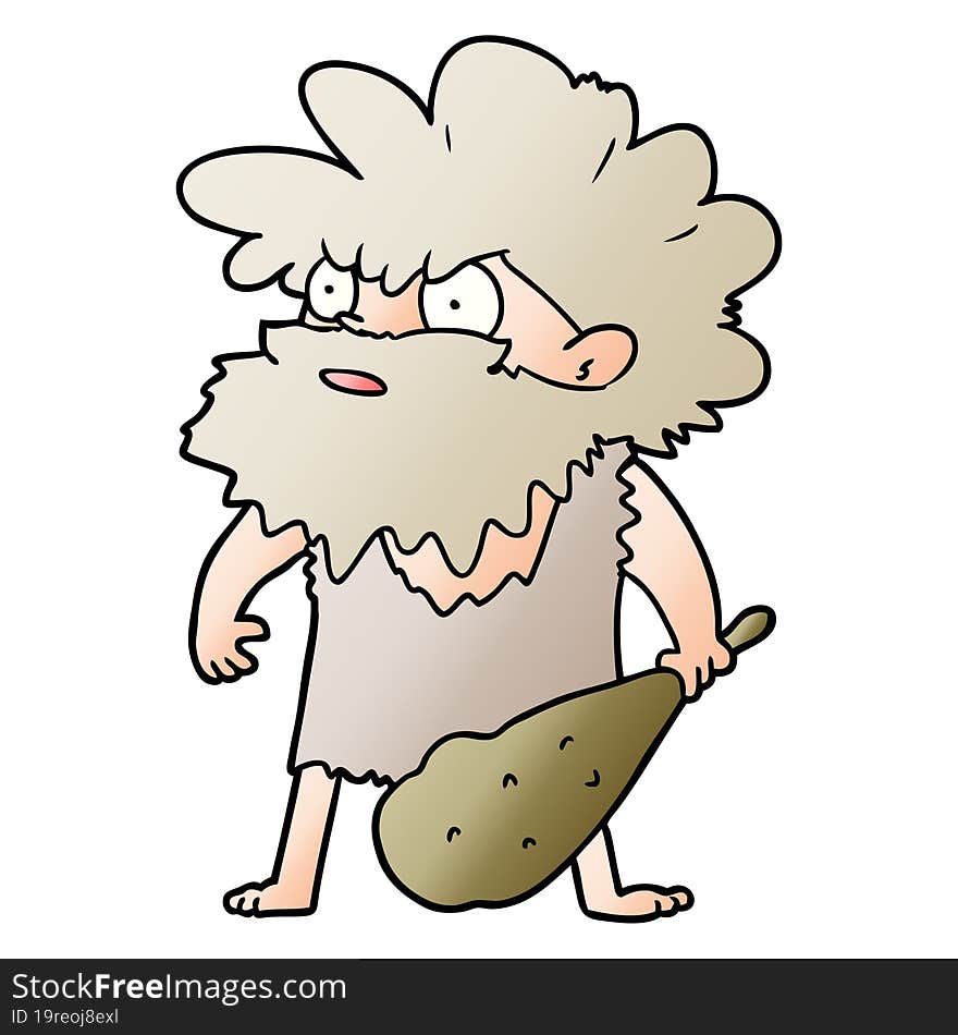 cartoon cave man. cartoon cave man