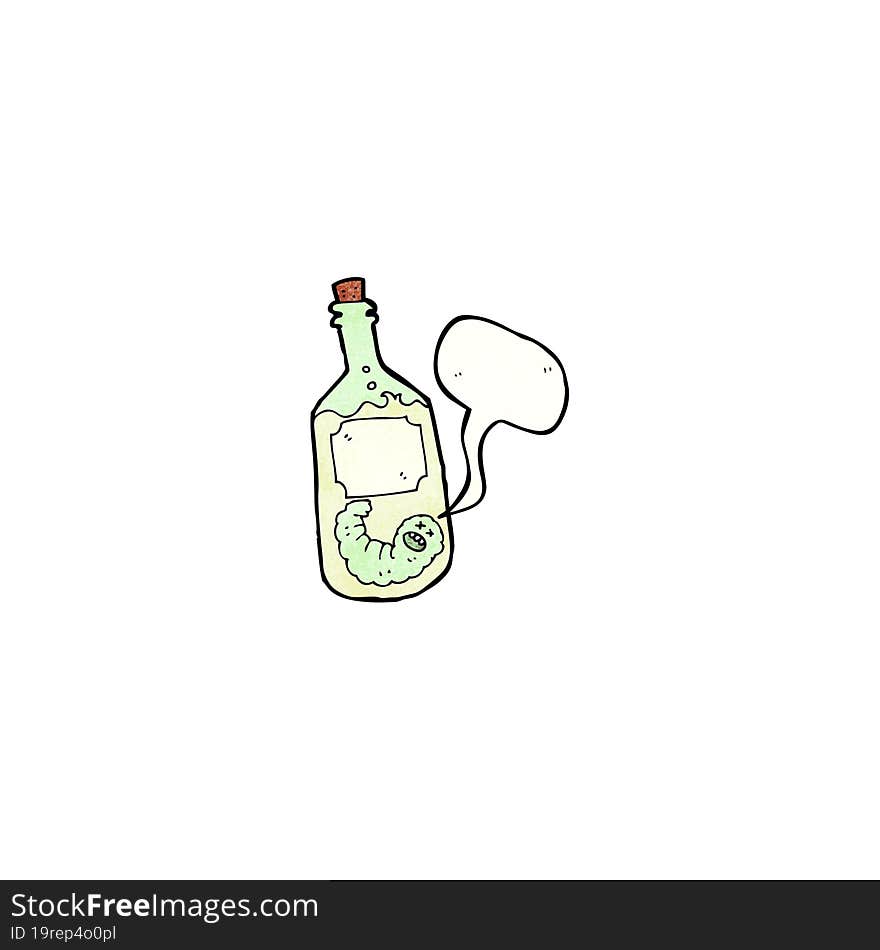 Cartoon Tequila Bottle