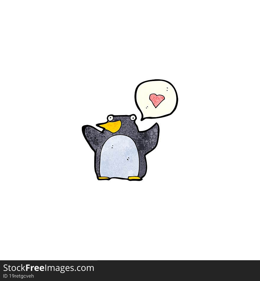 Funny Cartoon Penguin