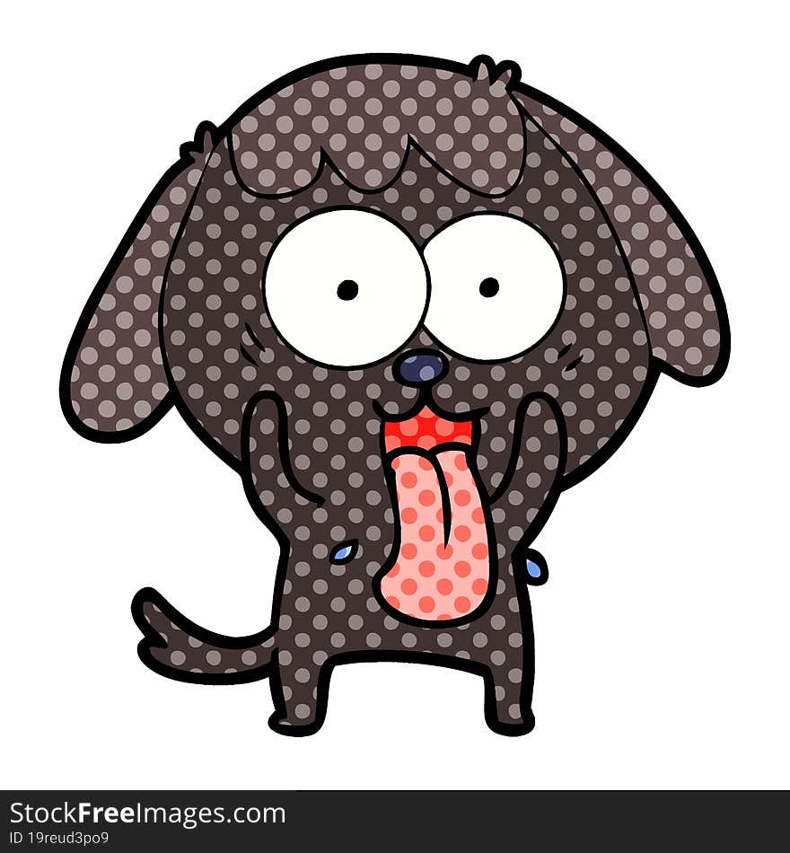 cute cartoon dog. cute cartoon dog