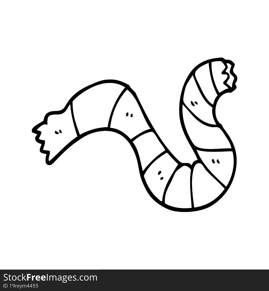 line drawing cartoon rope