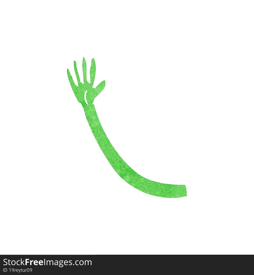 cartoon monster arm