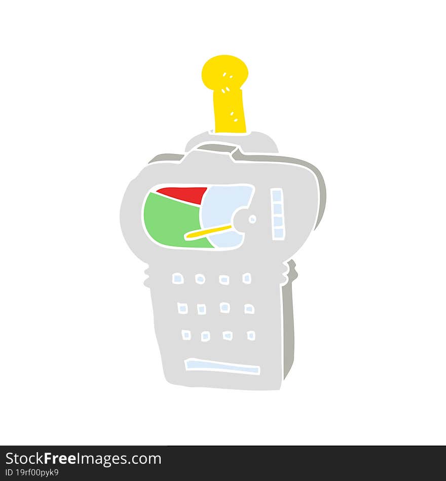 flat color illustration of scientific device. flat color illustration of scientific device