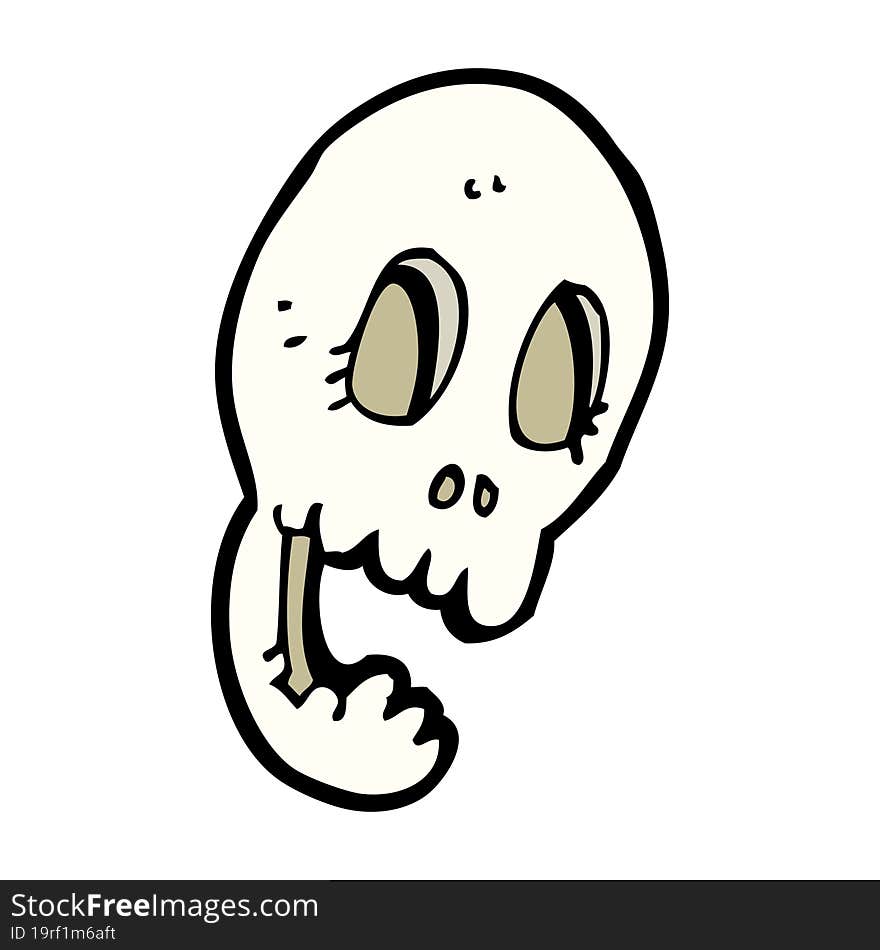 Funny Cartoon Skull