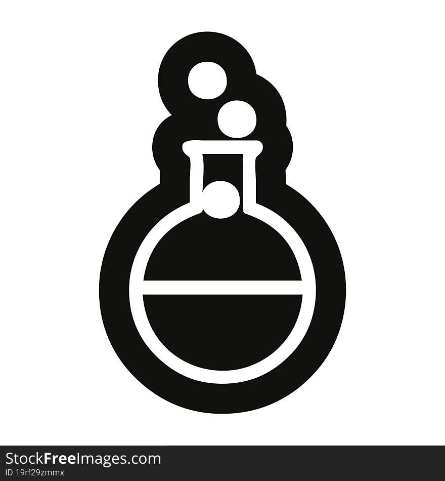 science experiment icon symbol