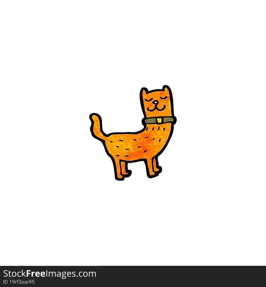 Funny Cartoon Cat