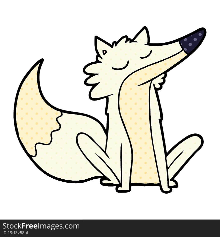 cartoon wolf. cartoon wolf