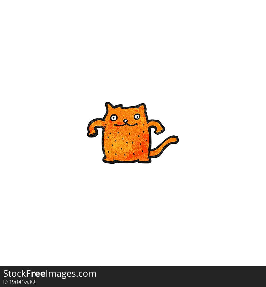 cartoon ginger cat