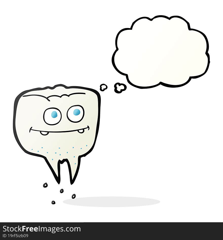 thought bubble cartoon tooth