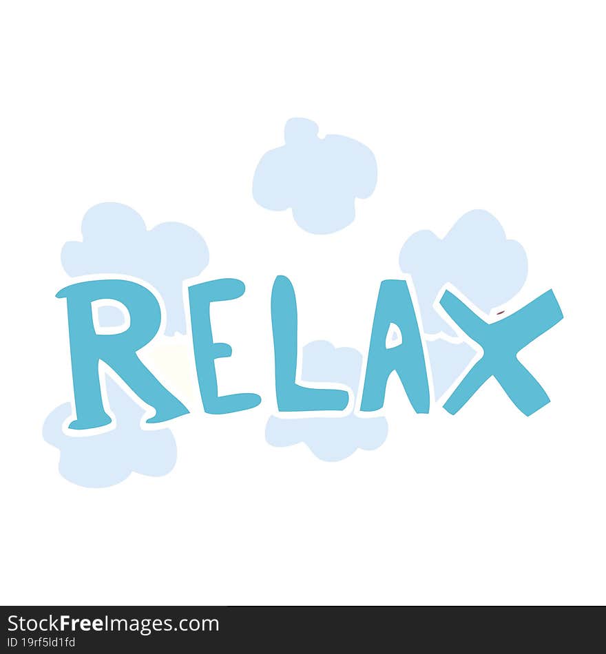 cartoon doodle relax symbol