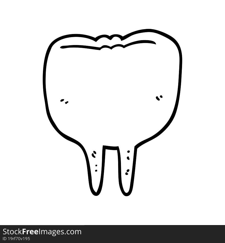 cartoon tooth