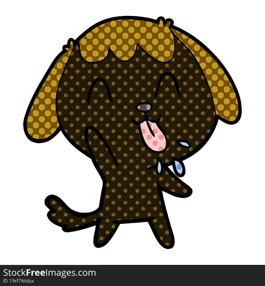 cute cartoon dog. cute cartoon dog