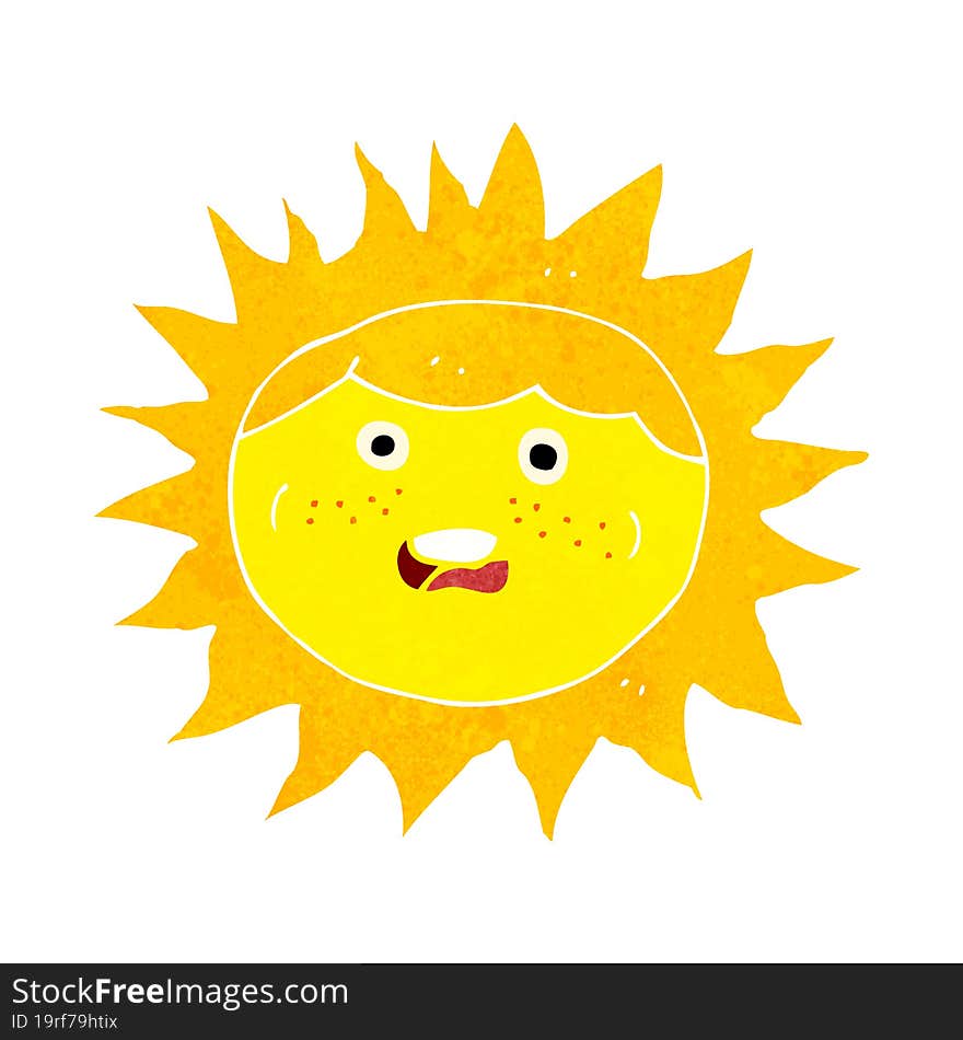 sun cartoon character