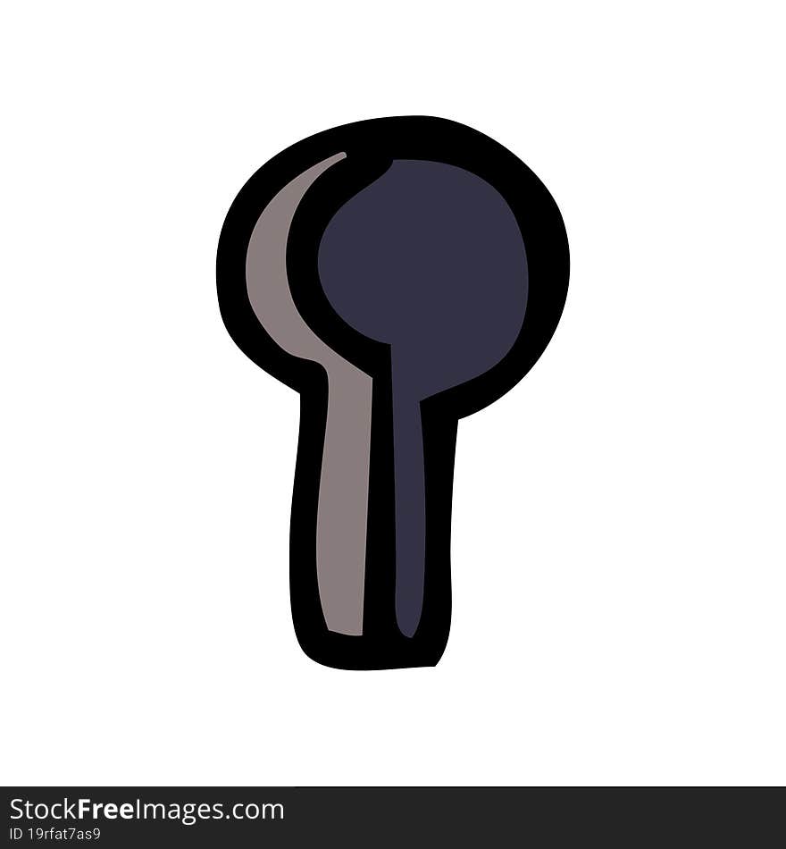 cartoon doodle key hole