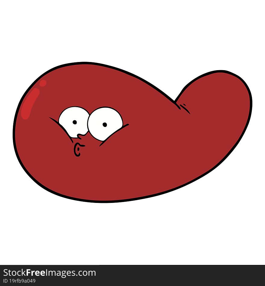 cartoon gall bladder. cartoon gall bladder