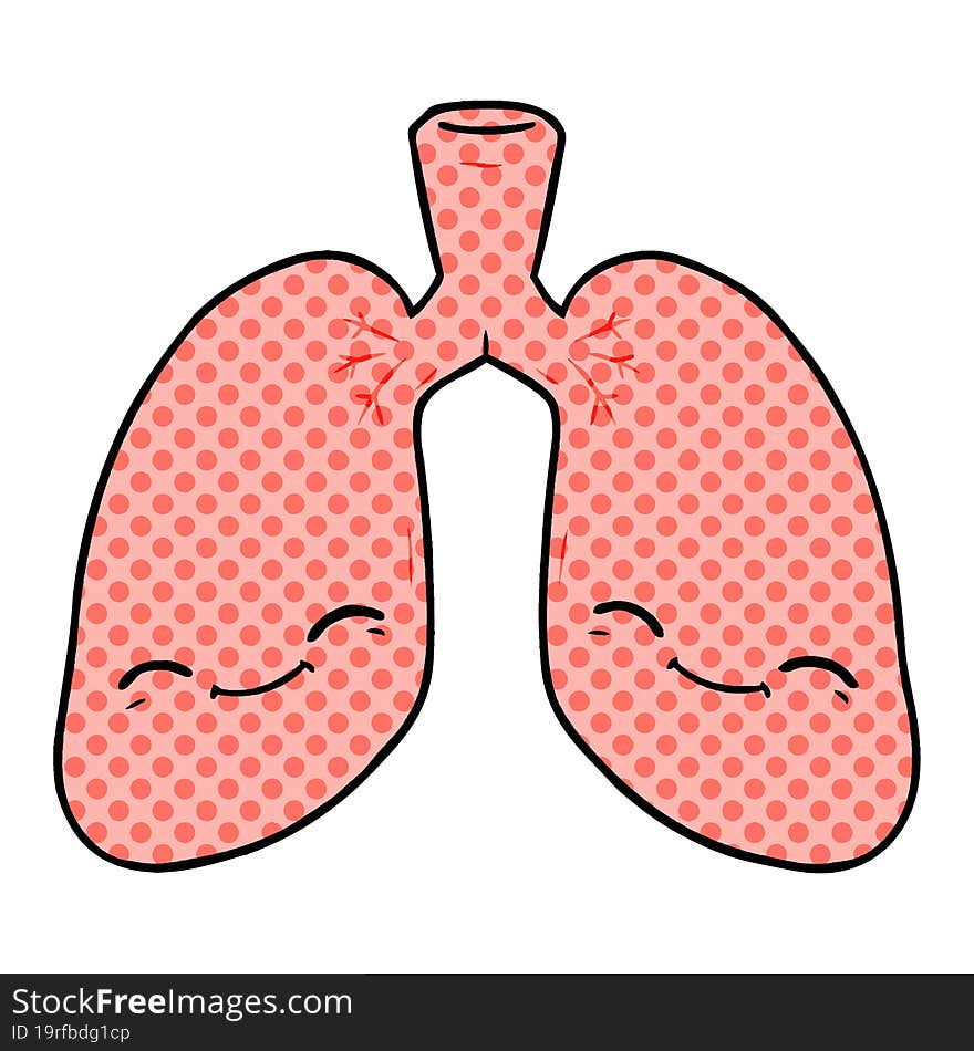 cartoon lungs. cartoon lungs