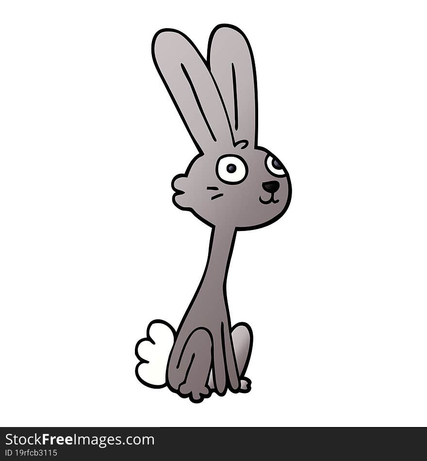 cartoon doodle rabbit