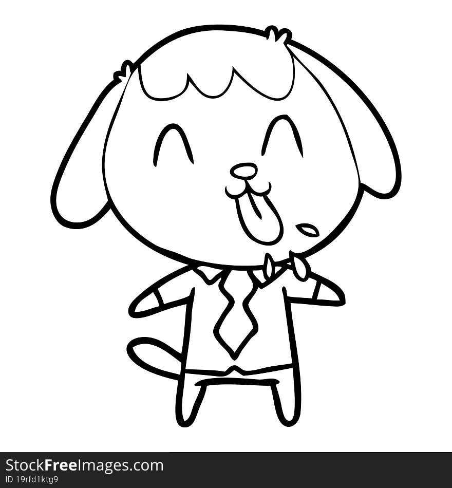 cute cartoon dog. cute cartoon dog