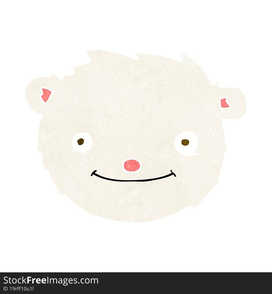 cartoon polar bear head