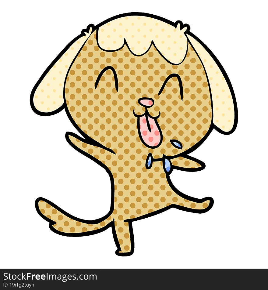 cute cartoon dog. cute cartoon dog