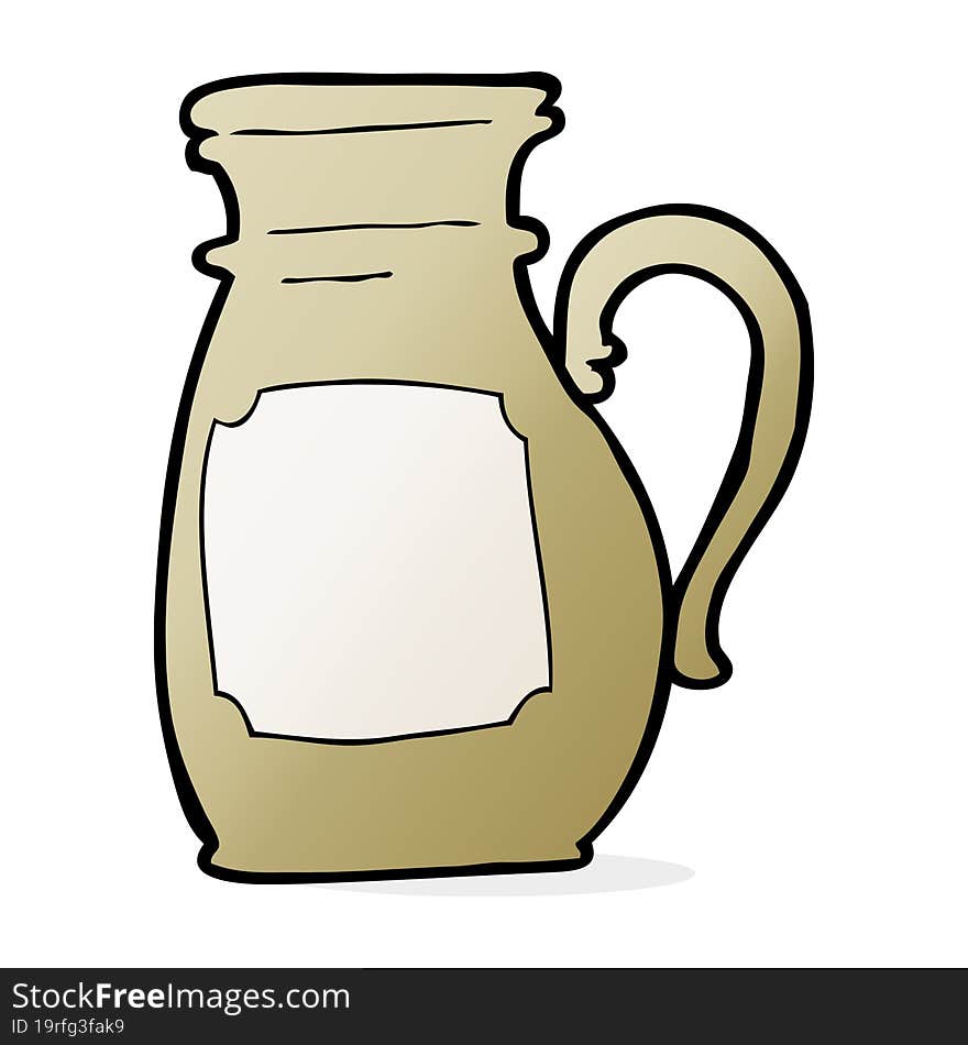 cartoon jug