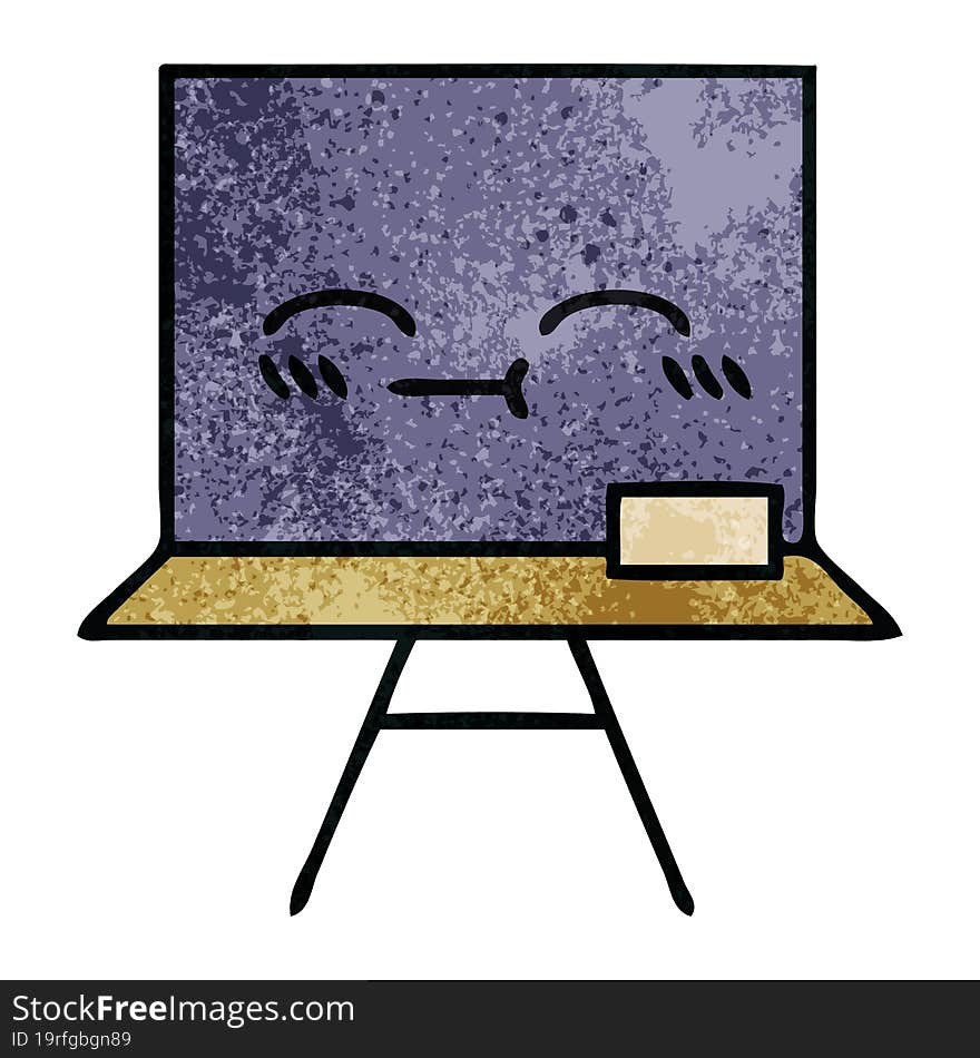 retro grunge texture cartoon chalkboard