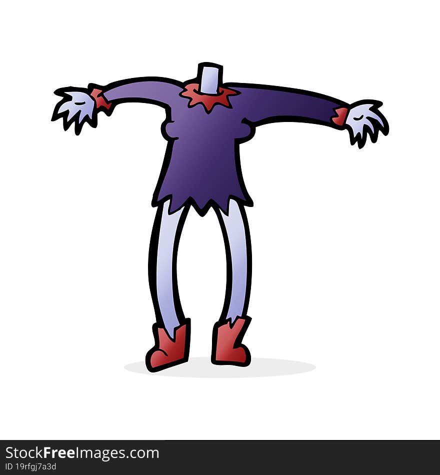 cartoon vampire body (mix and match cartoons or add own photo head