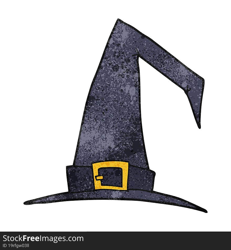 textured cartoon witch hat