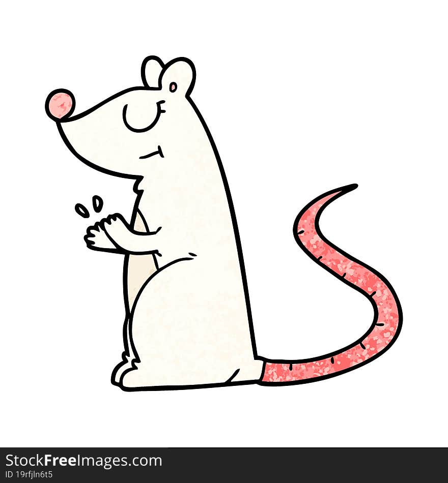 cartoon white mouse. cartoon white mouse