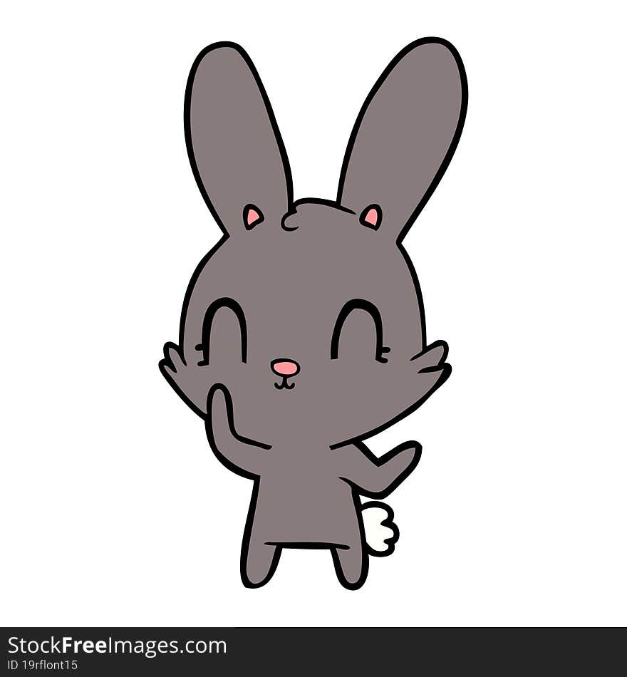 cute cartoon rabbit. cute cartoon rabbit