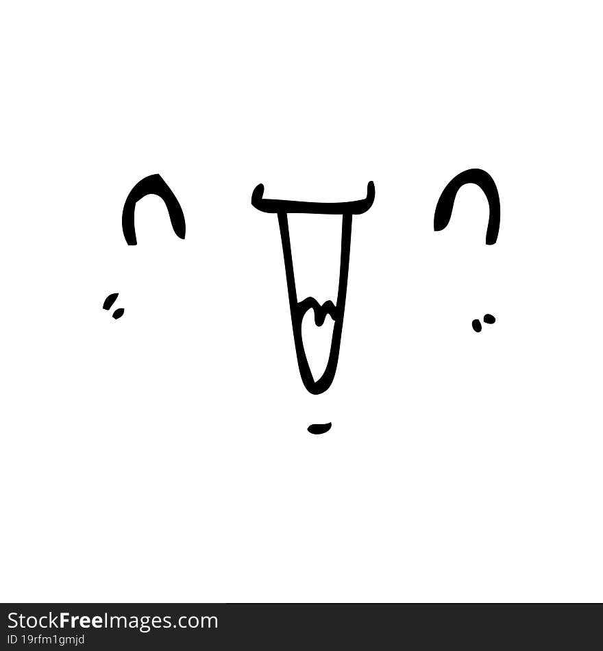 Cute Happy Cartoon Face