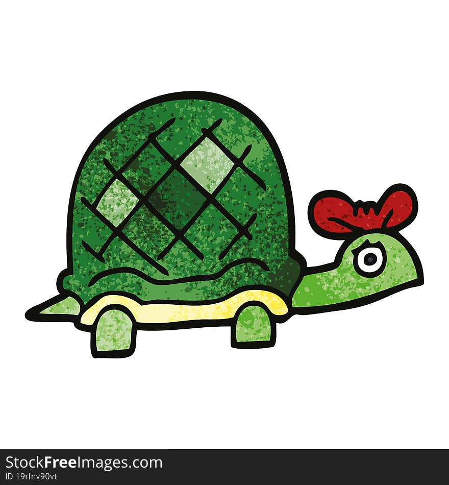 cartoon doodle funny tortoise