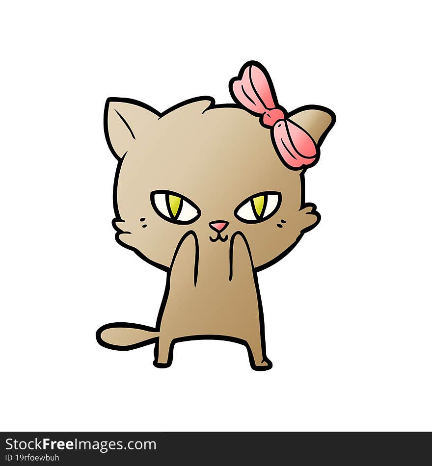 cute cartoon cat. cute cartoon cat