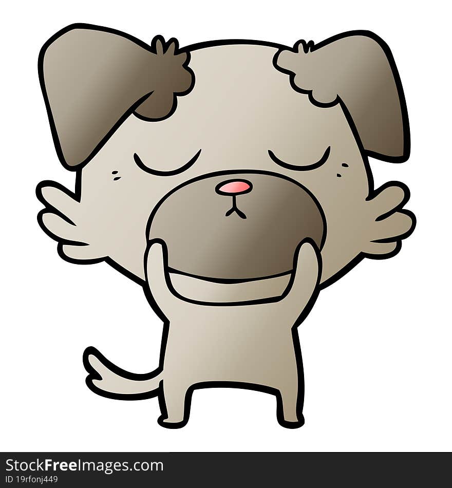 cute cartoon dog. cute cartoon dog