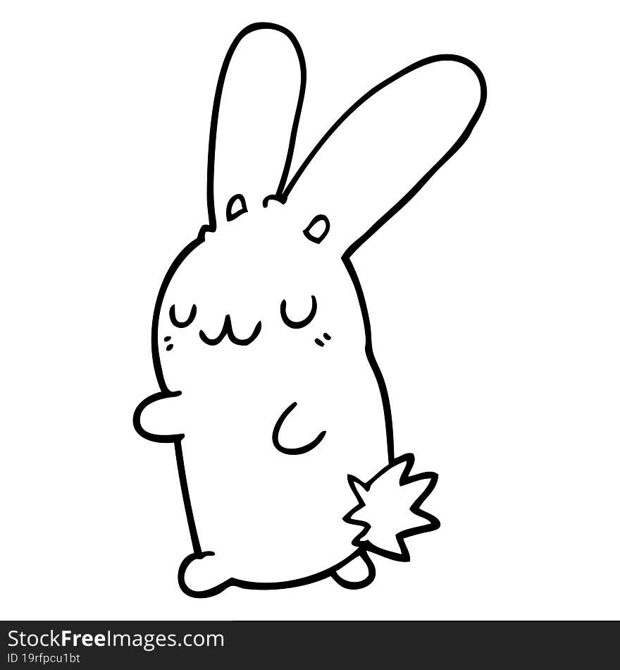 Cute Cartoon Rabbit